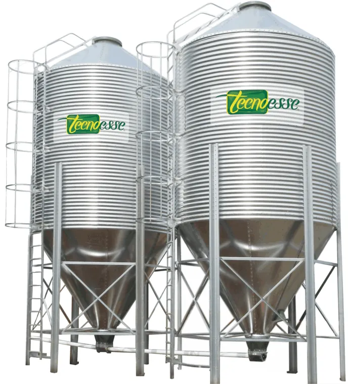 Silos metálicos para ração e grãos